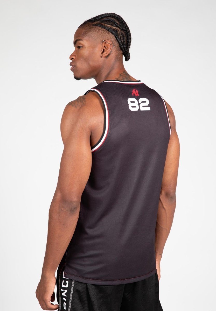 Gorilla Wear San Mateo Jersey Tank Top - Black/Red – Urban Gym Wear