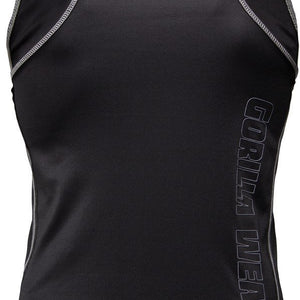 Gorilla Wear Kenwood Tank Top - Black-Silver - Urban Gym Wear