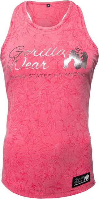 Gorilla Wear Leakey Tank Top - Pink - Urban Gym Wear