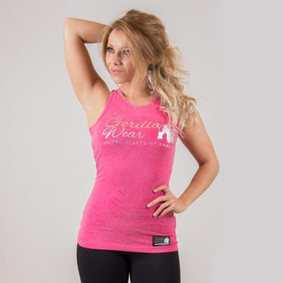 Gorilla Wear Leakey Tank Top - Pink - Urban Gym Wear