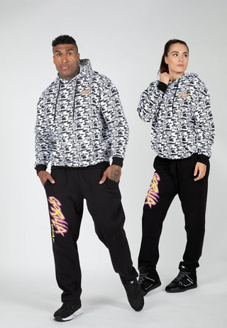 Gorilla Wear Legacy Oversized Hoodie - White/Black - Urban Gym Wear