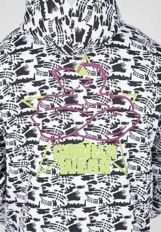 Gorilla Wear Legacy Oversized Hoodie - White/Black - Urban Gym Wear
