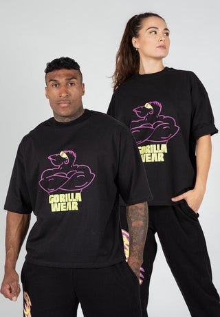 Gorilla Wear Legacy Oversized T-Shirt - Black - Urban Gym Wear