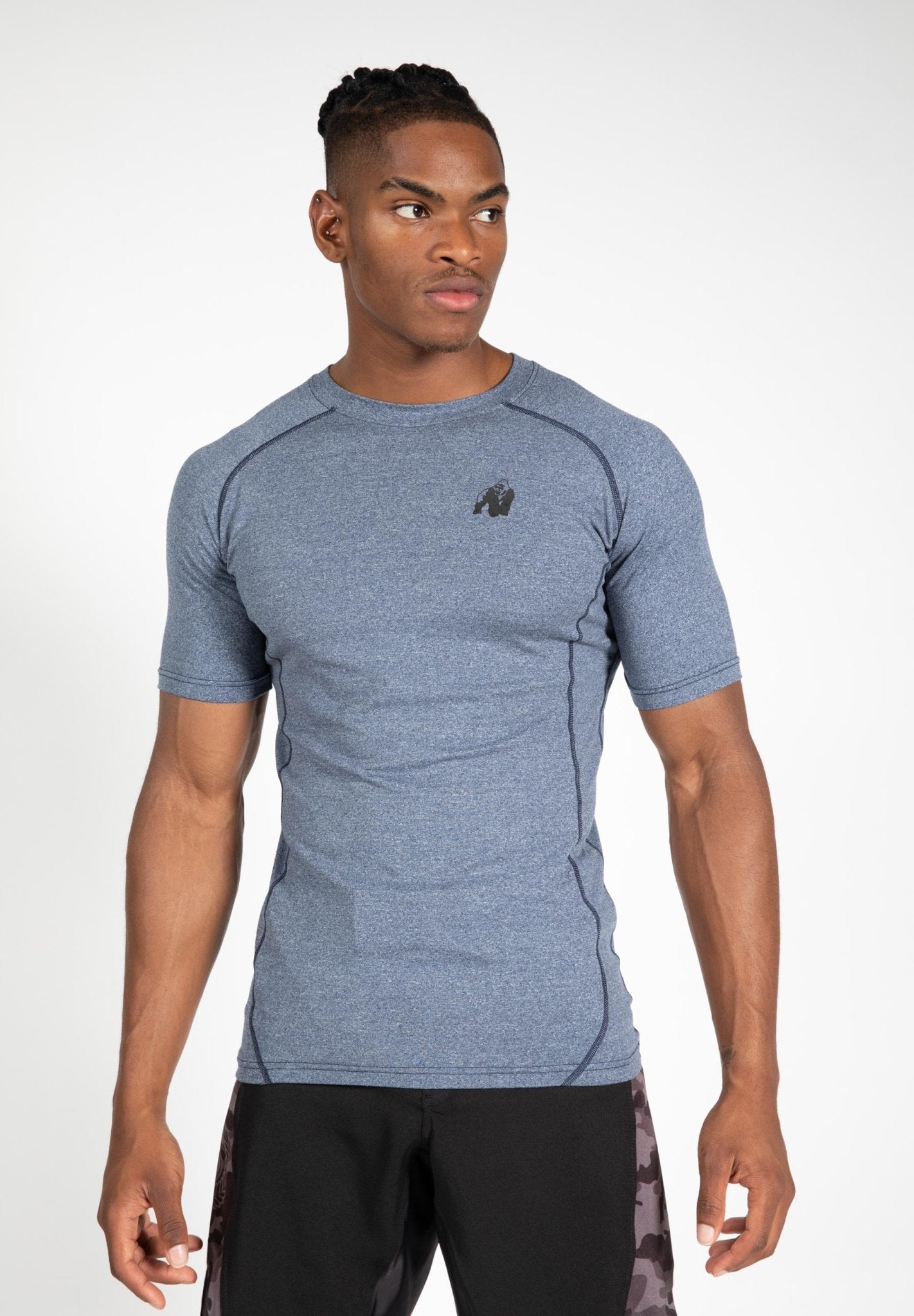 Gorilla Wear Lewis T-Shirt - Light Blue - Urban Gym Wear