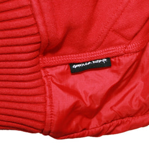 Gorilla Wear Logo Hooded Jacket - Red - Urban Gym Wear