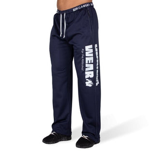 Gorilla Wear Logo Mesh Pants - Blue - Urban Gym Wear