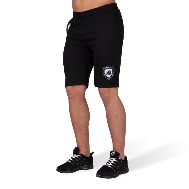 Gorilla Wear Los Angeles Sweat Shorts - Black - Urban Gym Wear