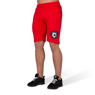Gorilla Wear Los Angeles Sweat Shorts - Red - Urban Gym Wear