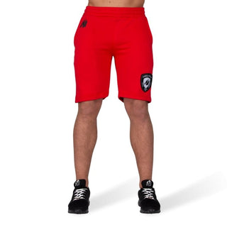 Gorilla Wear Los Angeles Sweat Shorts - Red - Urban Gym Wear