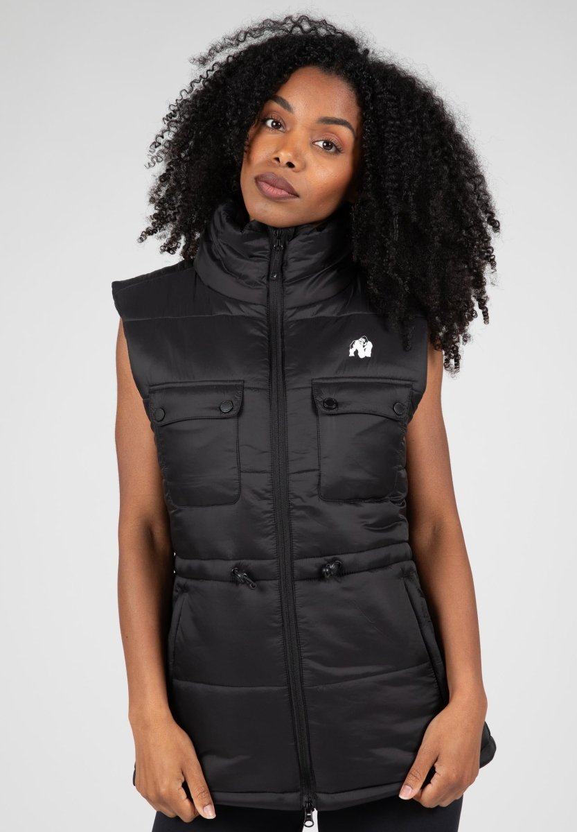 North face clearance black puffer vest