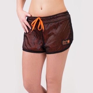 Gorilla Wear Madison Reversible Shorts - Black-Neon Orange - Urban Gym Wear