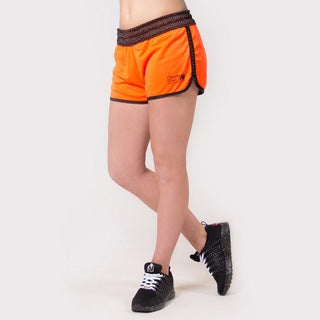 Gorilla Wear Madison Reversible Shorts - Black-Neon Orange - Urban Gym Wear