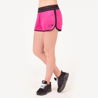 Gorilla Wear Madison Reversible Shorts - Black-Pink - Urban Gym Wear