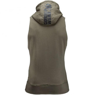 Gorilla Wear Manti Sleeveless Hoodie - Army Green - Urban Gym Wear