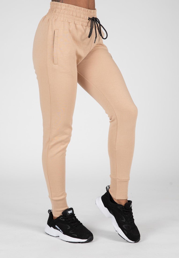 Beige Joggers Outfits With Tan Sweatpants Buy Sand Beige Wide-Leg