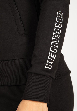 Gorilla Wear Marion Zipped Hoodie - Black - Urban Gym Wear