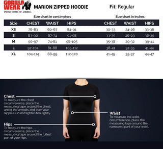 Gorilla Wear Marion Zipped Hoodie - Black - Urban Gym Wear
