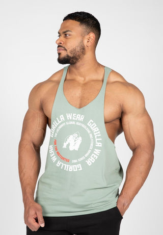 Gorilla Wear Melrose Stringer - Green - Urban Gym Wear