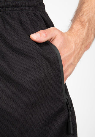 Gorilla Wear Mercury Mesh Shorts - Black/Red - Urban Gym Wear