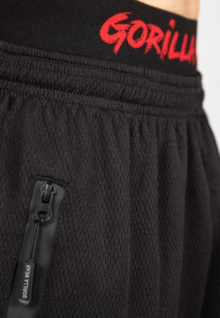 Gorilla Wear Mercury Mesh Shorts - Black/Red - Urban Gym Wear