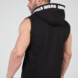 Gorilla Wear Milwaukee S/L Zipped Hoodie - Black - Urban Gym Wear