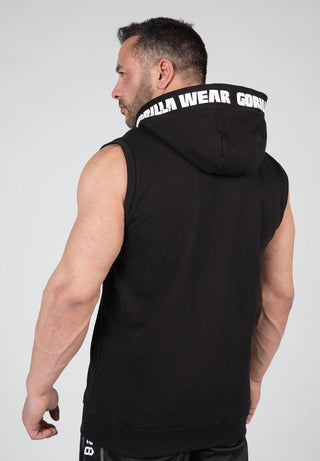 Gorilla Wear Milwaukee S/L Zipped Hoodie - Black - Urban Gym Wear