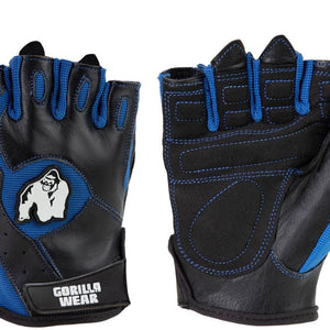 Gorilla Wear Mitchell Training Gloves - Black/Blue - Urban Gym Wear