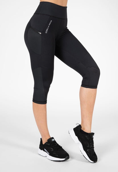 Black Power Reflective leopard-print cropped leggings | Sweaty Betty |  MATCHES UK