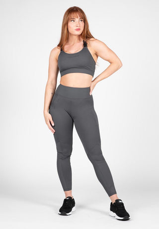 Gorilla Wear Monroe Sports Bra - Grey - Urban Gym Wear