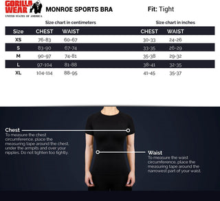 Gorilla Wear Monroe Sports Bra - Grey - Urban Gym Wear