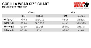 Gorilla Wear Monte Vista Tank Top - Black - Urban Gym Wear