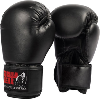 Gorilla Wear Mosby Boxing Gloves - Black - Urban Gym Wear