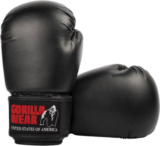 Gorilla Wear Mosby Boxing Gloves - Black - Urban Gym Wear