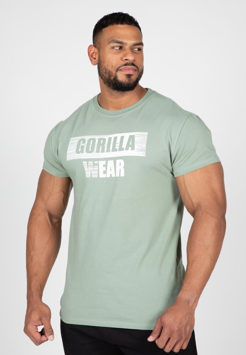 Gorilla Wear Murray T-Shirt - Green - Urban Gym Wear