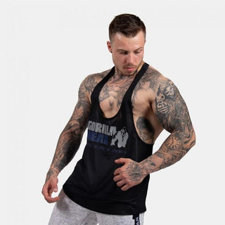 Gorilla Wear Nashville Tank Top - Black-Navy - Urban Gym Wear