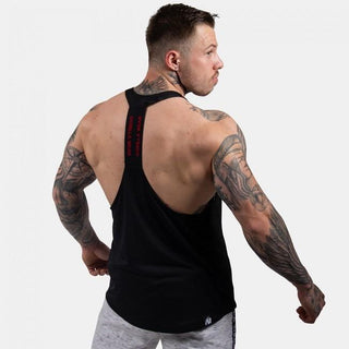 Gorilla Wear Nashville Tank Top - Black-Red - Urban Gym Wear