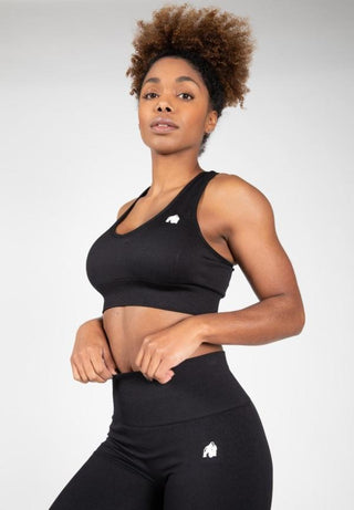 Gorilla Wear Neiro Seamless Bra - Black - Urban Gym Wear