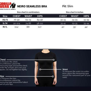 Gorilla Wear Neiro Seamless Bra - Black - Urban Gym Wear