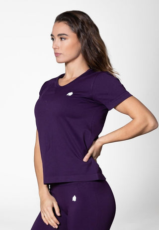 Gorilla Wear Neiro Seamless T-Shirt - Purple - Urban Gym Wear