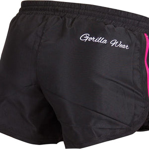 Gorilla Wear New Mexico Cardio Shorts - Black-Pink - Urban Gym Wear