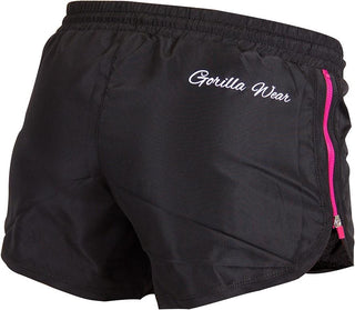 Gorilla Wear New Mexico Cardio Shorts - Black-Pink - Urban Gym Wear