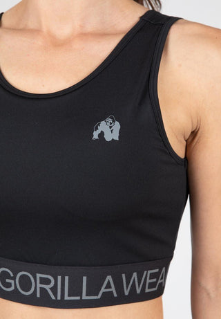 Gorilla Wear Osseo Crop Top - Black - Urban Gym Wear