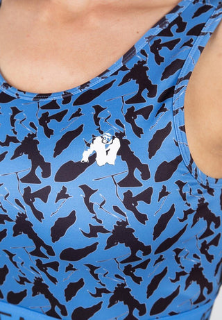Gorilla Wear Osseo Crop Top - Blue - Urban Gym Wear