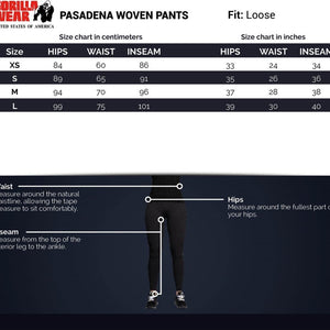 Gorilla Wear Pasadena Woven Pants - Black - Urban Gym Wear