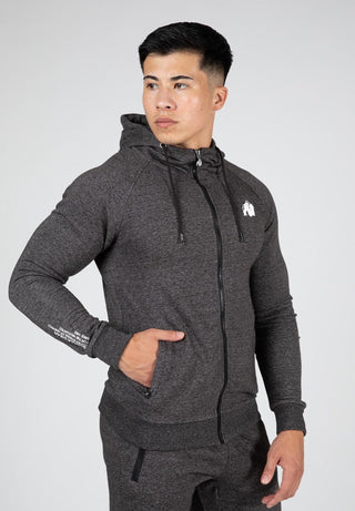Gorilla Wear Payette Zipped Hoodie - Grey - Urban Gym Wear