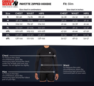 Gorilla Wear Payette Zipped Hoodie - Grey - Urban Gym Wear