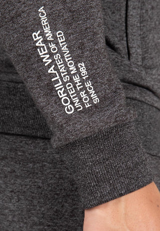 Gorilla Wear Payette Zipped Hoodie - Grey - Urban Gym Wear