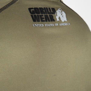 Gorilla Wear Performance T-Shirt - Army Green - Urban Gym Wear