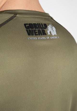 Gorilla Wear Performance T-Shirt - Army Green - Urban Gym Wear