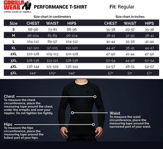 Gorilla Wear Performance T-Shirt - Black - Urban Gym Wear